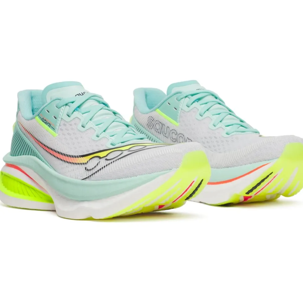 Saucony Endorphin Azura Hardloopschoenen Dames - white/splash