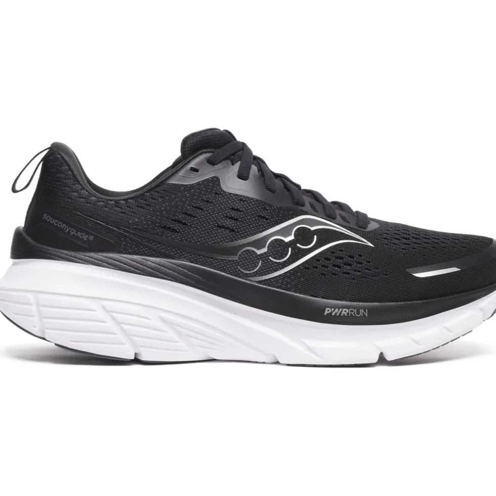 Saucony Guide 18 Hardloopschoenen Heren - zwart/wit