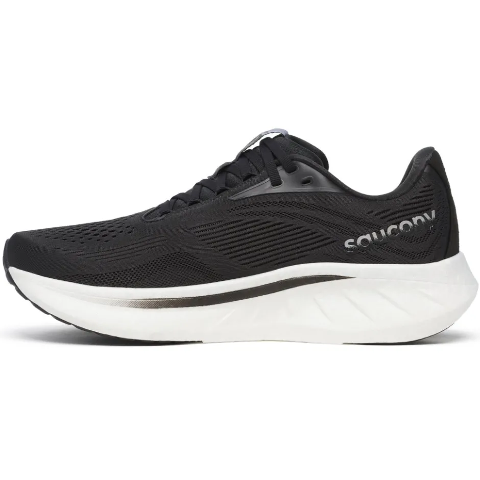 Hardloopschoenen Heren|Schoenen < Saucony Ride 18 Hardloopschoenen Heren - zwart/wit
