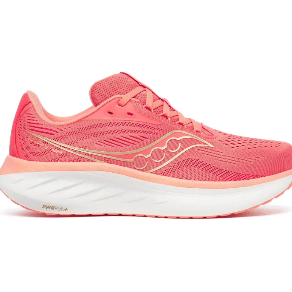 Saucony Ride 18 Hardloopschoenen Dames - coral/salmon