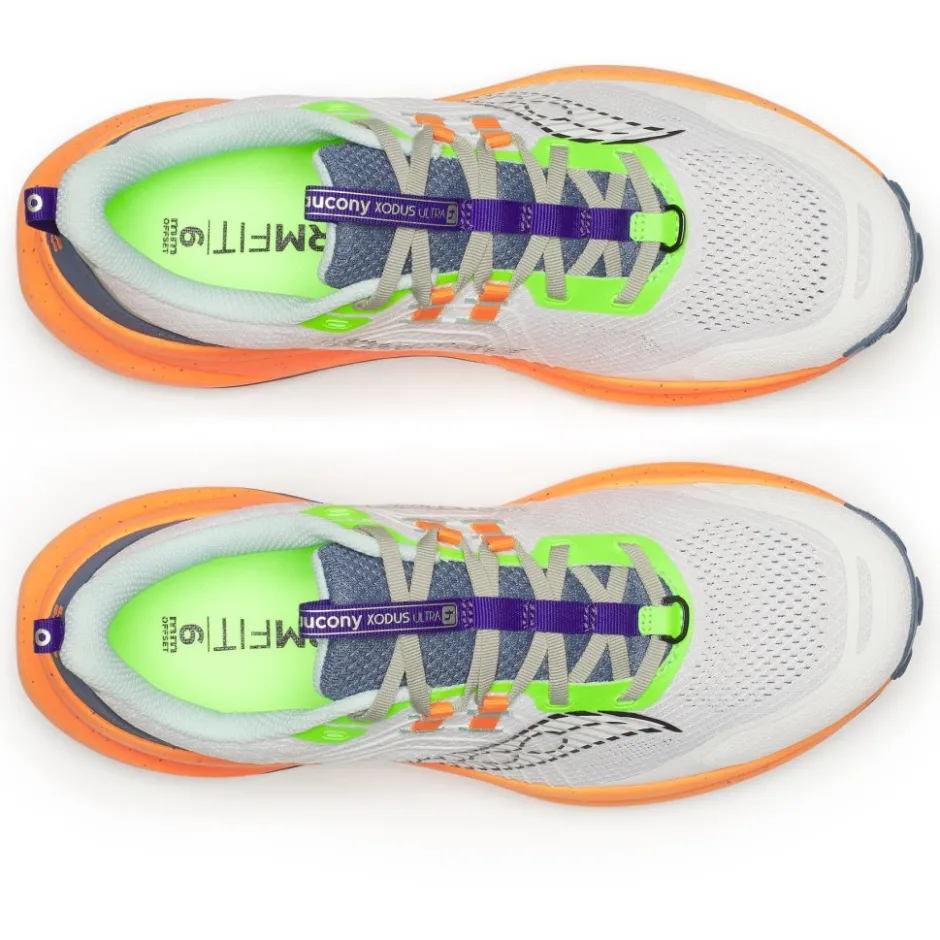 Hardloopschoenen Heren|Trailrunning Schoenen < Saucony Xodus Ultra 4 Hardloopschoenen Heren - white/tumeric