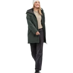 Schöffel Style Crivat Geïsoleerde Parka Dames - dark jade 6965