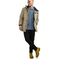 Jacks < Schöffel Style Crivat Geïsoleerde Parka Heren - nutmeg 4725