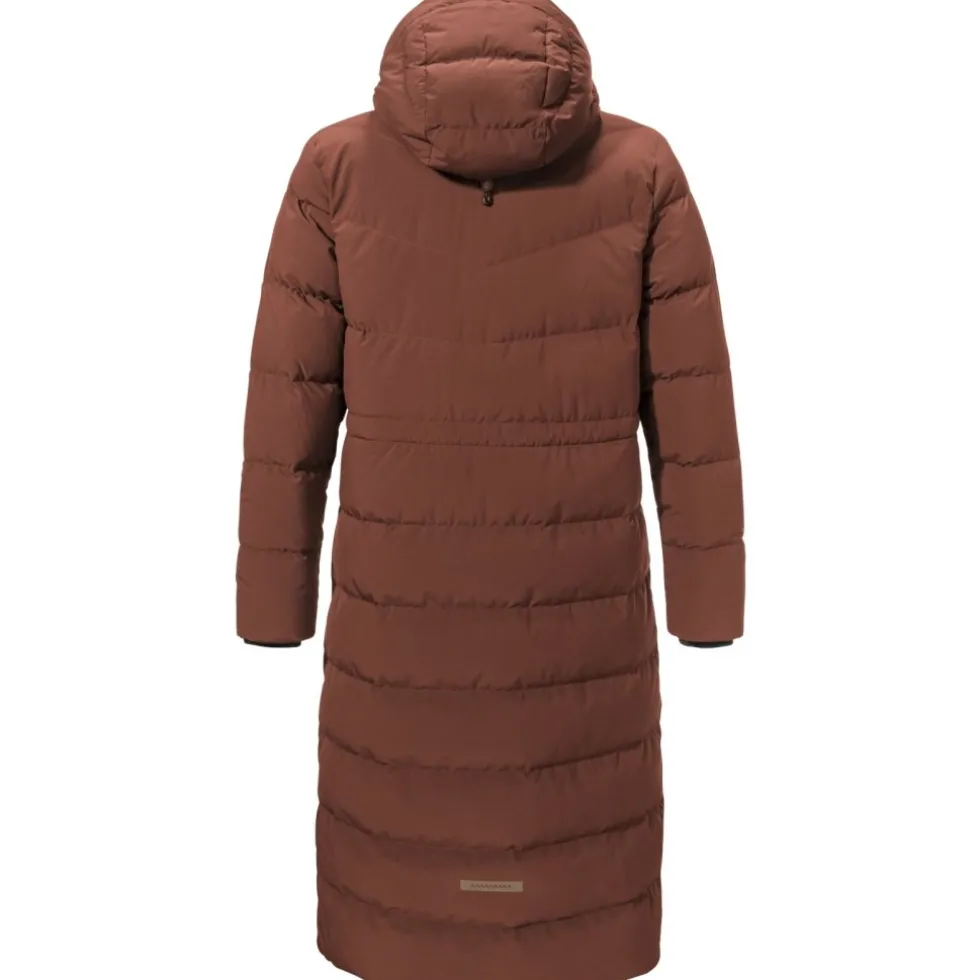 Schöffel Style Vindave Donzen Mantel Dames - chocolate 4805