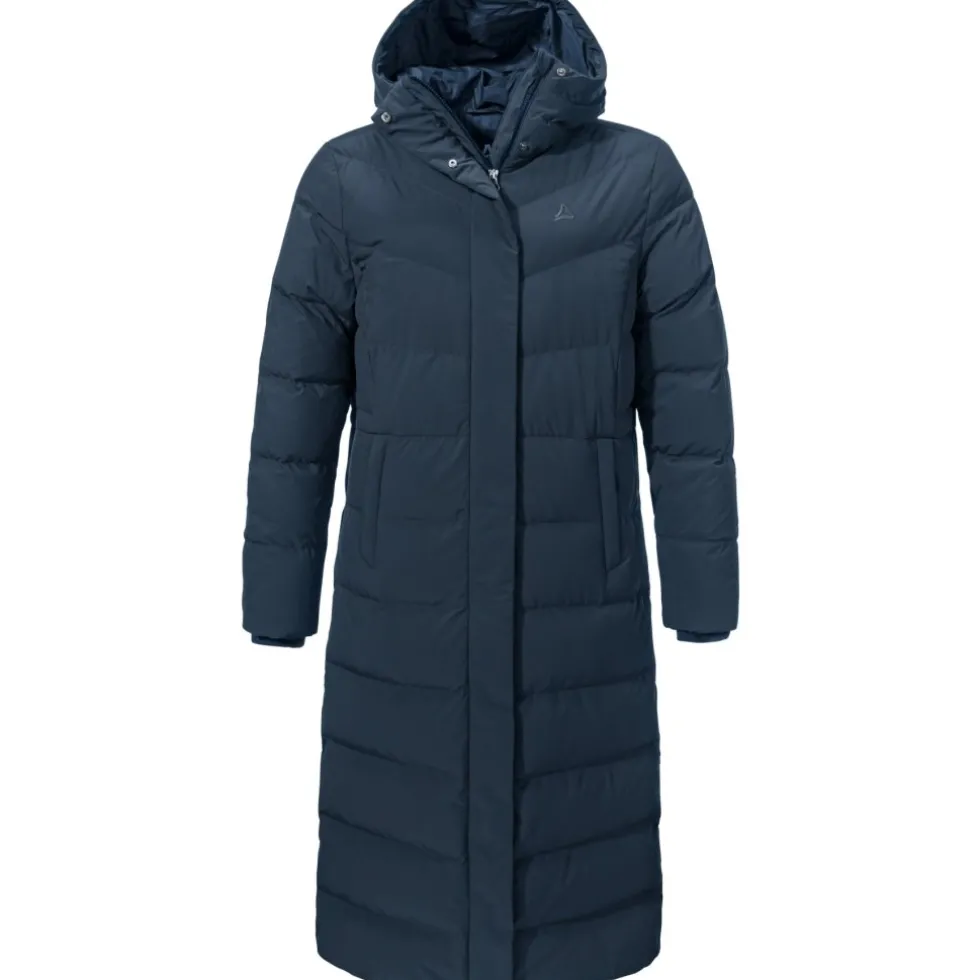 Schöffel Style Vindave Donzen Mantel Dames - blauw
