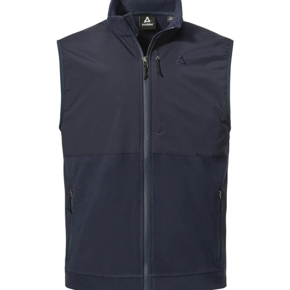 Jassen & Vesten < Schöffel Style Ash Fleece vest Heren - navy blazer 8820