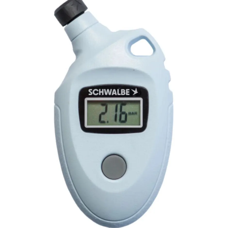 Banden Accessoires En Tubeless|Gereedschap En Onderhoud < Schwalbe Airmax Pro Digitaal Manometer - voor SV/AV/DV-ventiel + Clik Valve-adapter