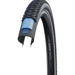 E-Bike Banden < Schwalbe Marathon E-Plus Draadband - Performance | Addix E | Smart Dual Guard - ECE-R75 - 28x2.00" | Black Reflex
