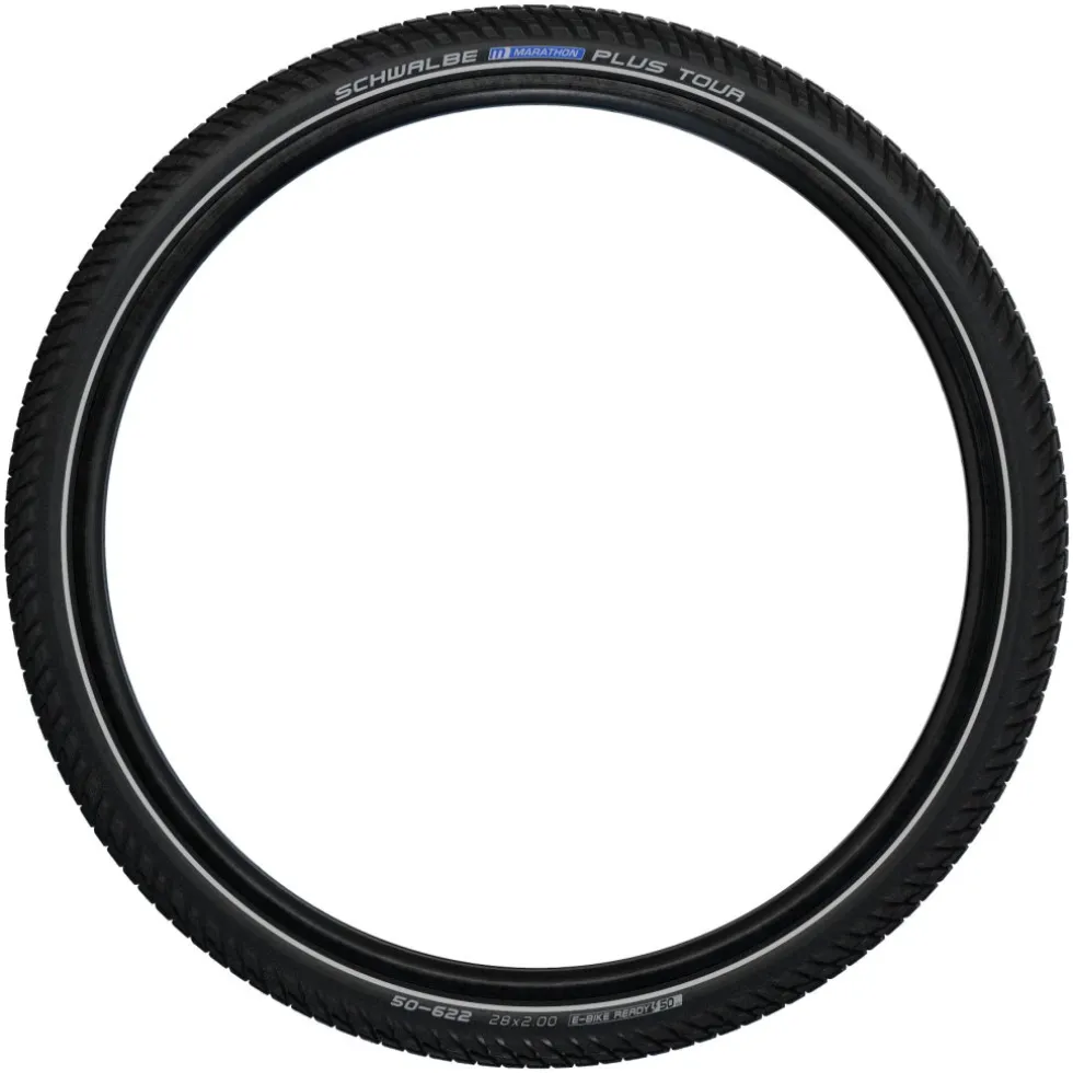 Schwalbe Marathon PLUS TOUR Wire Bead Tire - Performance | Addix | SmartGuard - ECE-R75 - 28x1.40" | Black Reflex