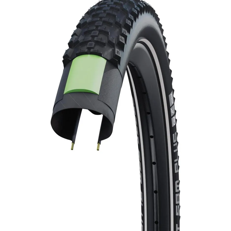 E-Bike Banden < Schwalbe Smart Sam Plus Draadband - Performance | Addix | DD - Greenguard | ECE-R75 - 29x2.25" | Black Reflex