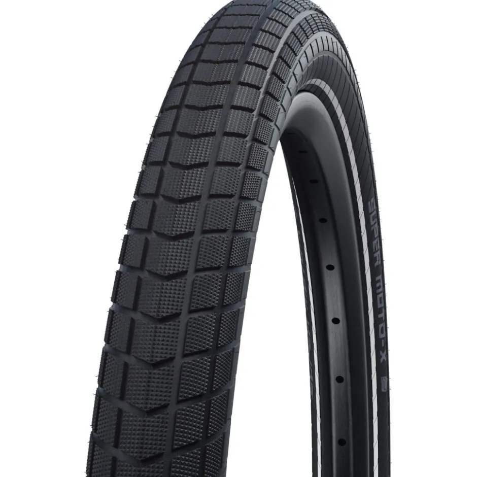 E-Bike Banden < Schwalbe Super Moto-X Draadband - Performance | Addix | DD - Green Guard | ECE-R75 - 27.5x2.40" | Black