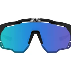 Scicon Aeroshade Kunken Bril - Black Gloss - Multimirror Blue | Clear