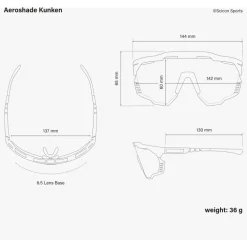 Scicon Aeroshade Kunken Bril - Black Gloss - Multimirror Blue | Clear
