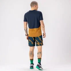 SCOTT Endurance Tech Korte mouwen overhemd heren - spray grey/acid yellow