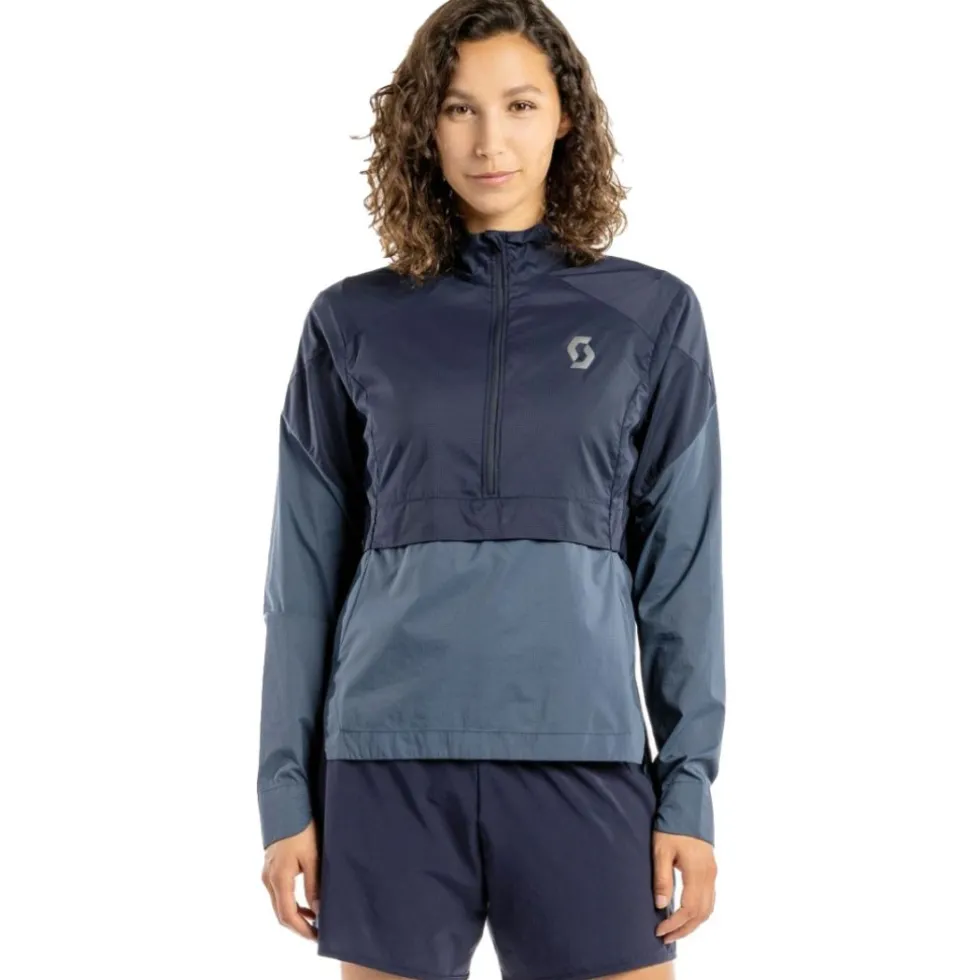 SCOTT Endurance Windbreaker Anorak Dames - dark blue/metal blue