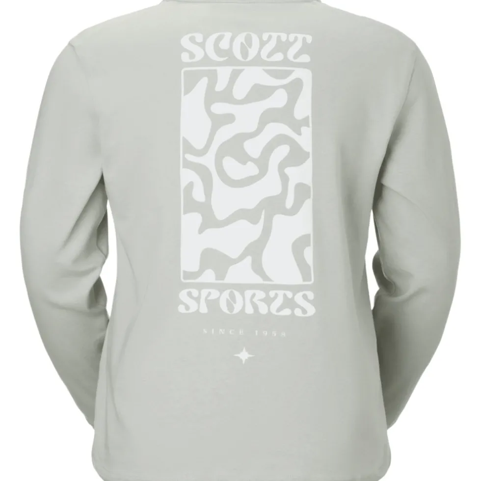 SCOTT Graphic T-shirt met lange mouwen voor dames - spray grey