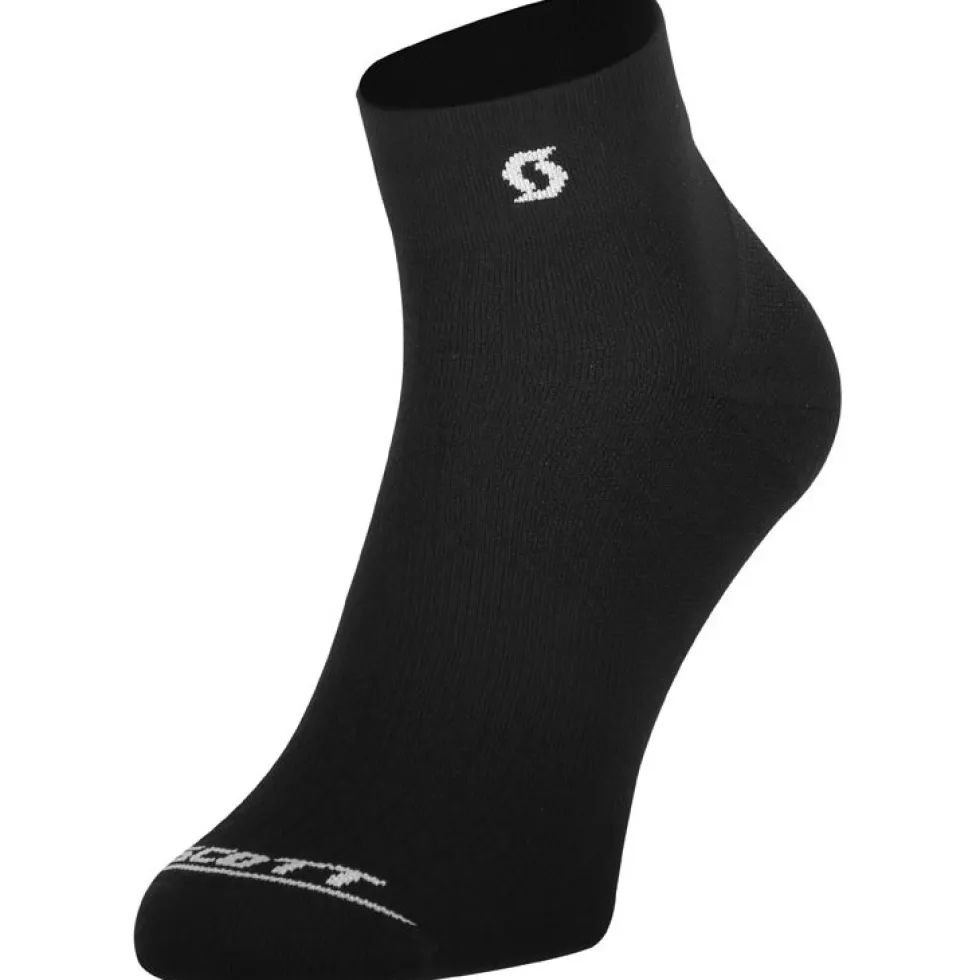 SCOTT Performance Quarter Sokken - black/white
