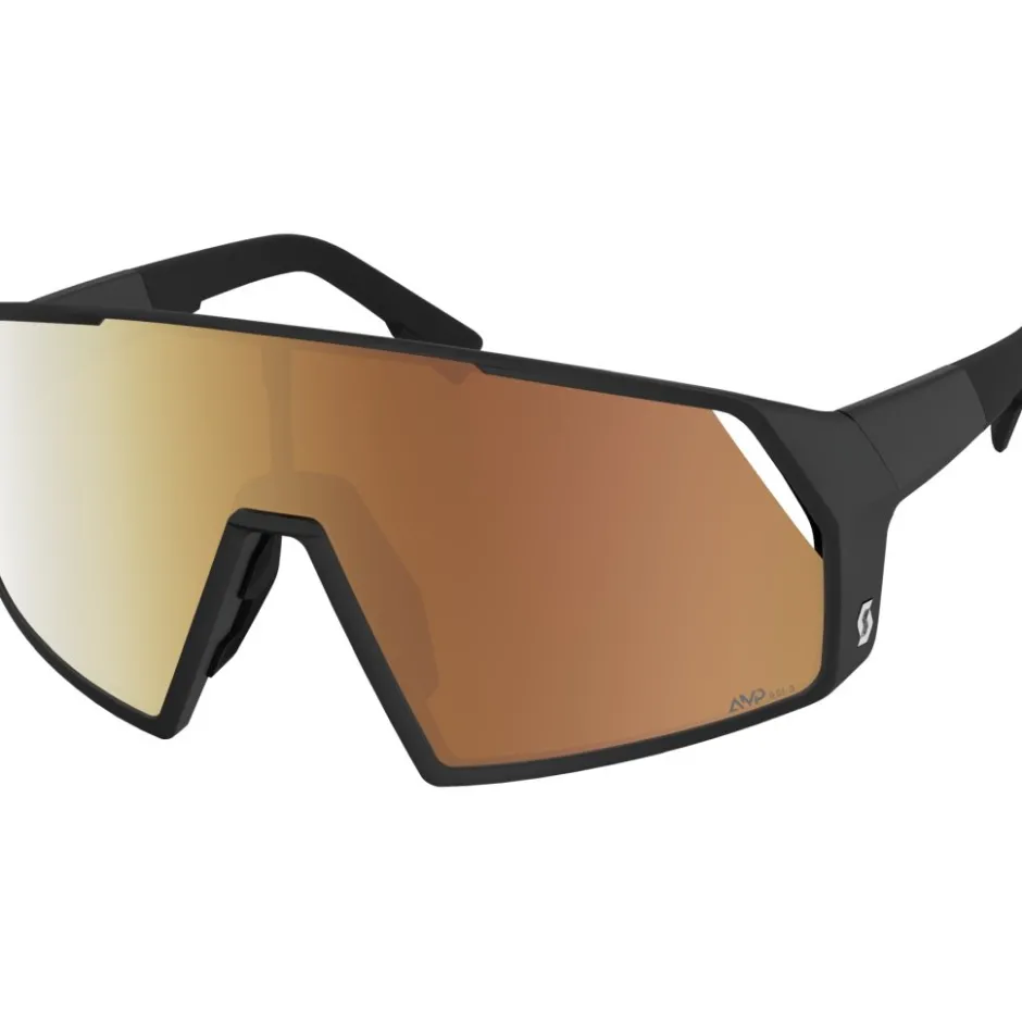 Alpine & Skibrillen < SCOTT Pro Shield Light Sensitive Zonnebril - black - AMP LS gold chrome S1-3