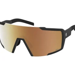 SCOTT Shield Compact Light Sensitive Zonnebril - black - AMP LS gold chrome S1-3