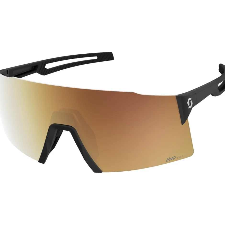Alpine & Skibrillen < SCOTT Stride Compact Light Sensitive Zonnebril - black - AMP LS gold chrome S1-3