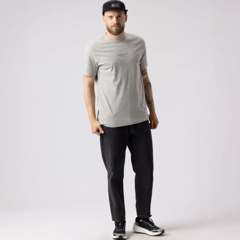 T-Shirts & Tops < SCOTT Typo T-hirt et korte ouwen voor heren - grey eange