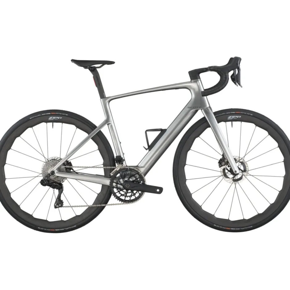 Elektrische Fietsen|Elektrische Racefietsen < SCOTT FASTANE PREIU - Eektrische carbon racefiets - 2026 - chroe siver