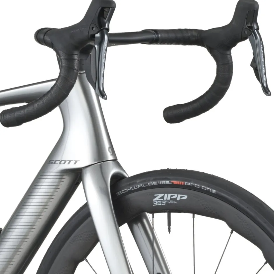 Elektrische Fietsen|Elektrische Racefietsen < SCOTT FASTANE PREIU - Eektrische carbon racefiets - 2026 - chroe siver