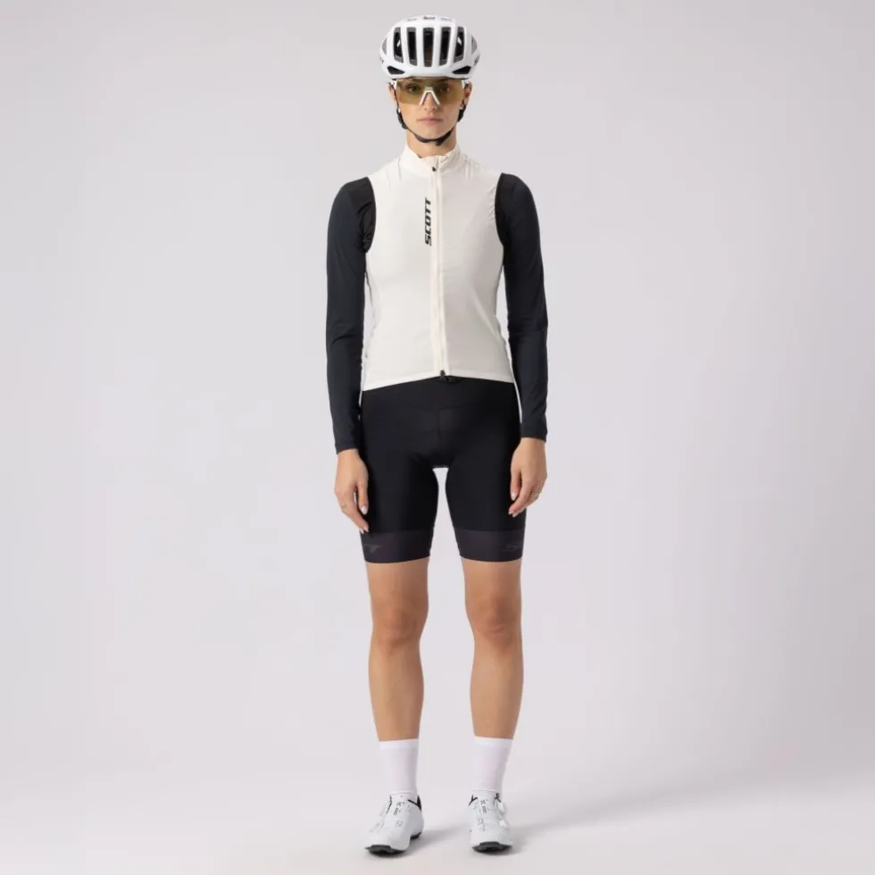 SCOTT Pro Windbreaker Vest Dames - cotton white