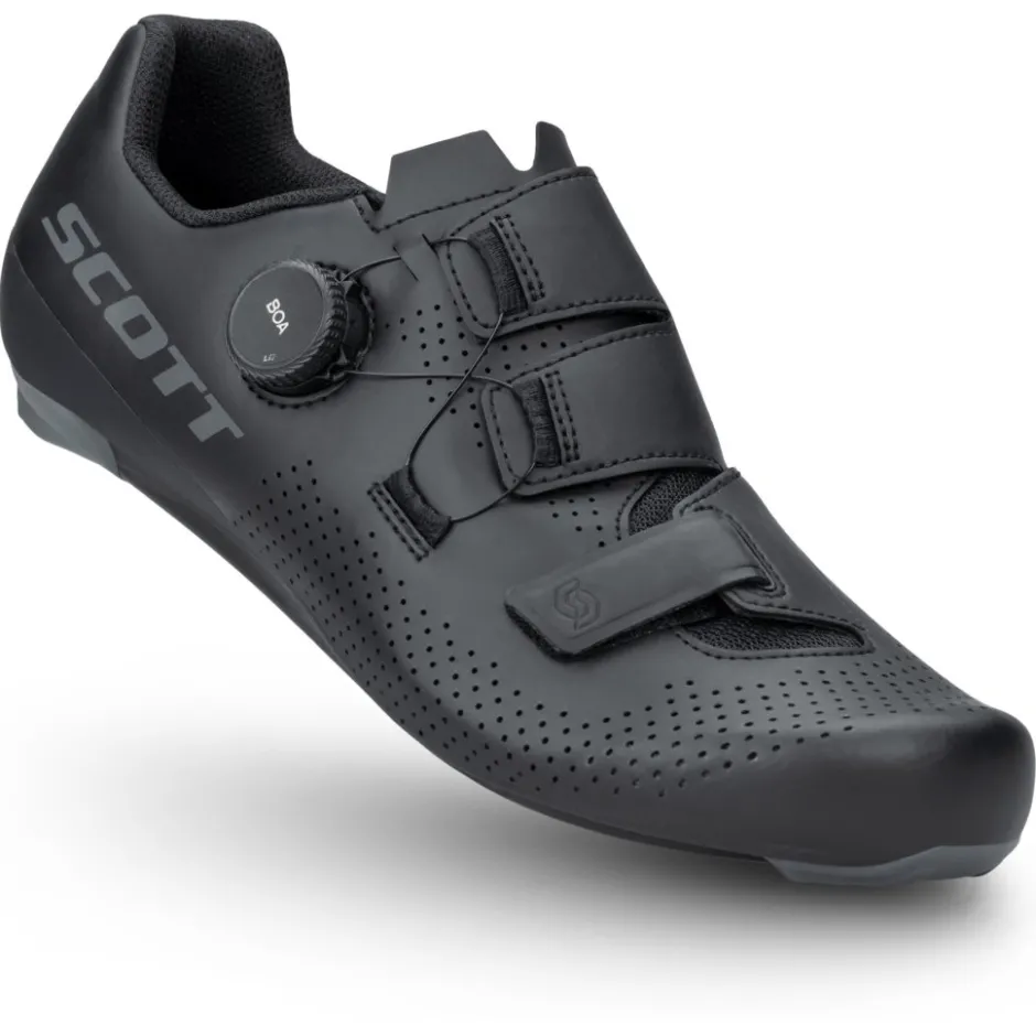 Wielrenschoenen|Wielrenschoenen < SCOTT Road Team BOA® Schoenen Heren - matt black/dark grey