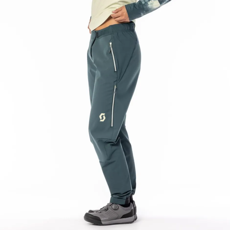 Winterbroeken < SCOTT Trail torm Hybrid Fietbroek Dame - fir green/cloud pink
