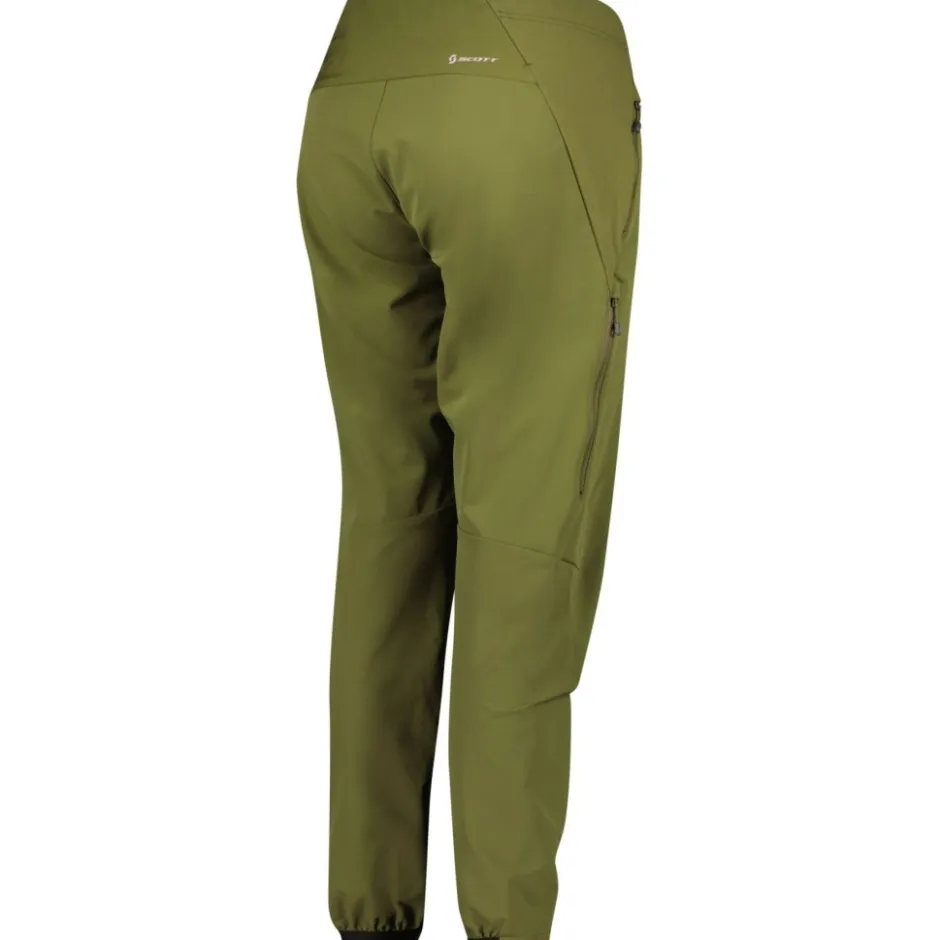 Winterbroeken < SCOTT Trail torm Hybrid Fietbroek Dame - fir green/cloud pink