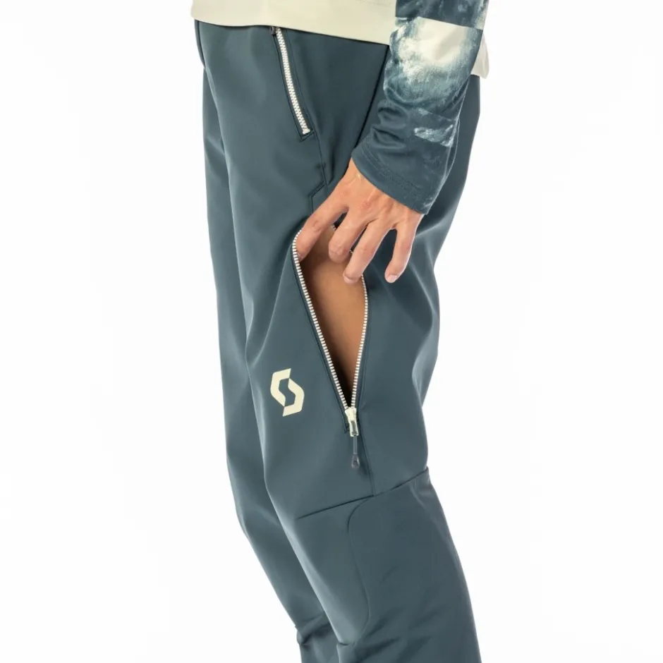 Winterbroeken < SCOTT Trail torm Hybrid Fietbroek Dame - fir green/cloud pink