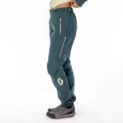 SCOTT Trail Storm WP Fietsbroek Dames - fir green/cloud pink