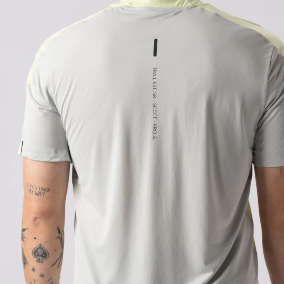 Mtb-Shirts < SCOTT Vertic Pro T-hirt et korte ouwen voor heren - pray grey