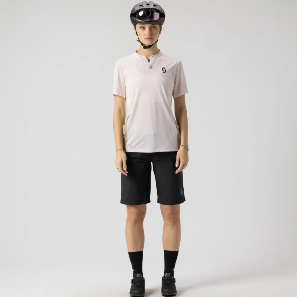 SCOTT Vertic Zip T-shirt met korte mouwen voor dames - dark blue