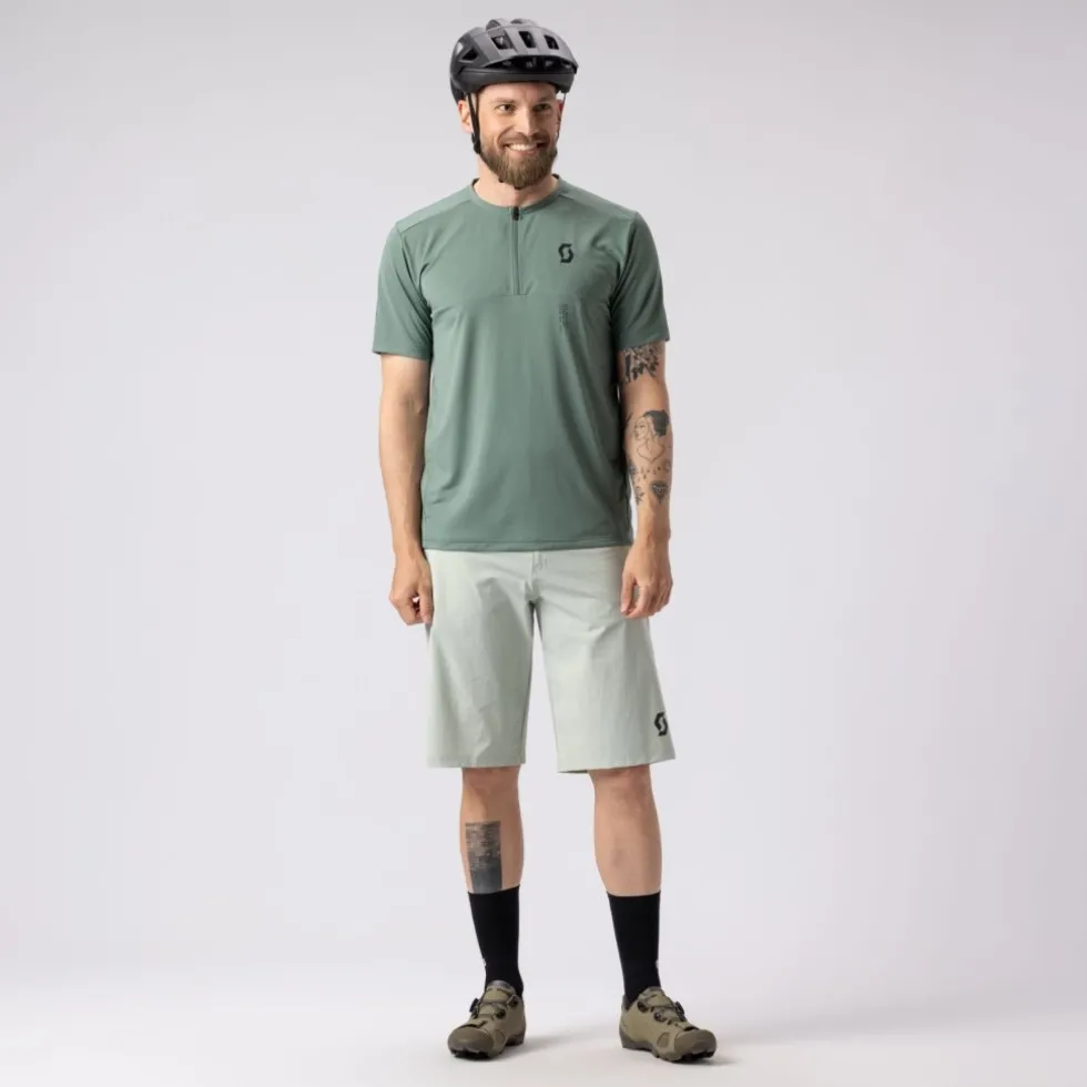 SCOTT Vertic Zip T-shirt met korte mouwen voor heren - gleam orange