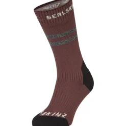 Sokken|Sokken < SealSkinz Runton Waterdichte Hafange okken Voor Koud Weer et Hydrotop - Burgundy