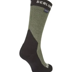SealSkinz Stanfield Waterdichte Halflange Sokken Voor Extreem Koud Weer - Olijf