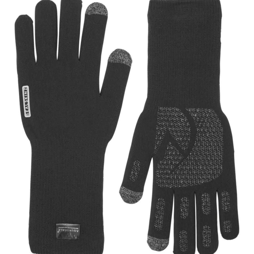 SealSkinz Skeyton Waterdichte Gebreide Handschoenen Voor Alle Weersomstandigheden Met Ultragrip - Zwart