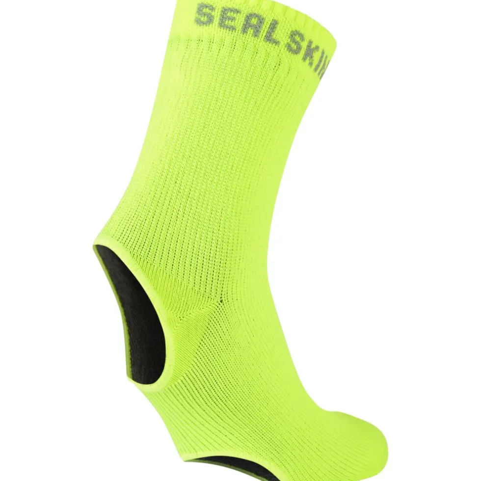 SealSkinz Thetford Waterdichte Fietsoversokken voor Alle Weersomstandigheden - Neon Yellow