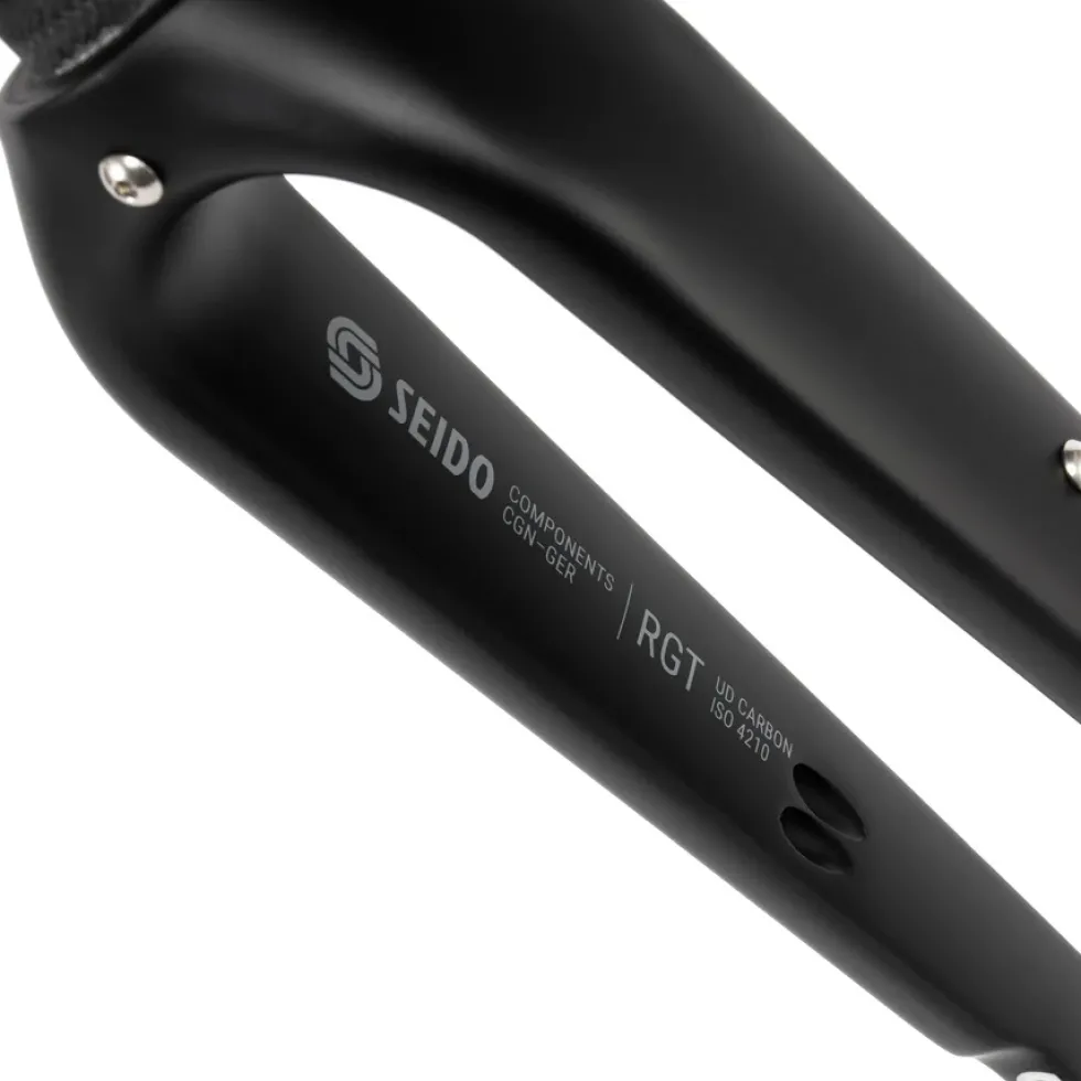 SEIDO RGT Carbon Disc Vork - Tapered - Flat Mount - 12x100mm - zwart