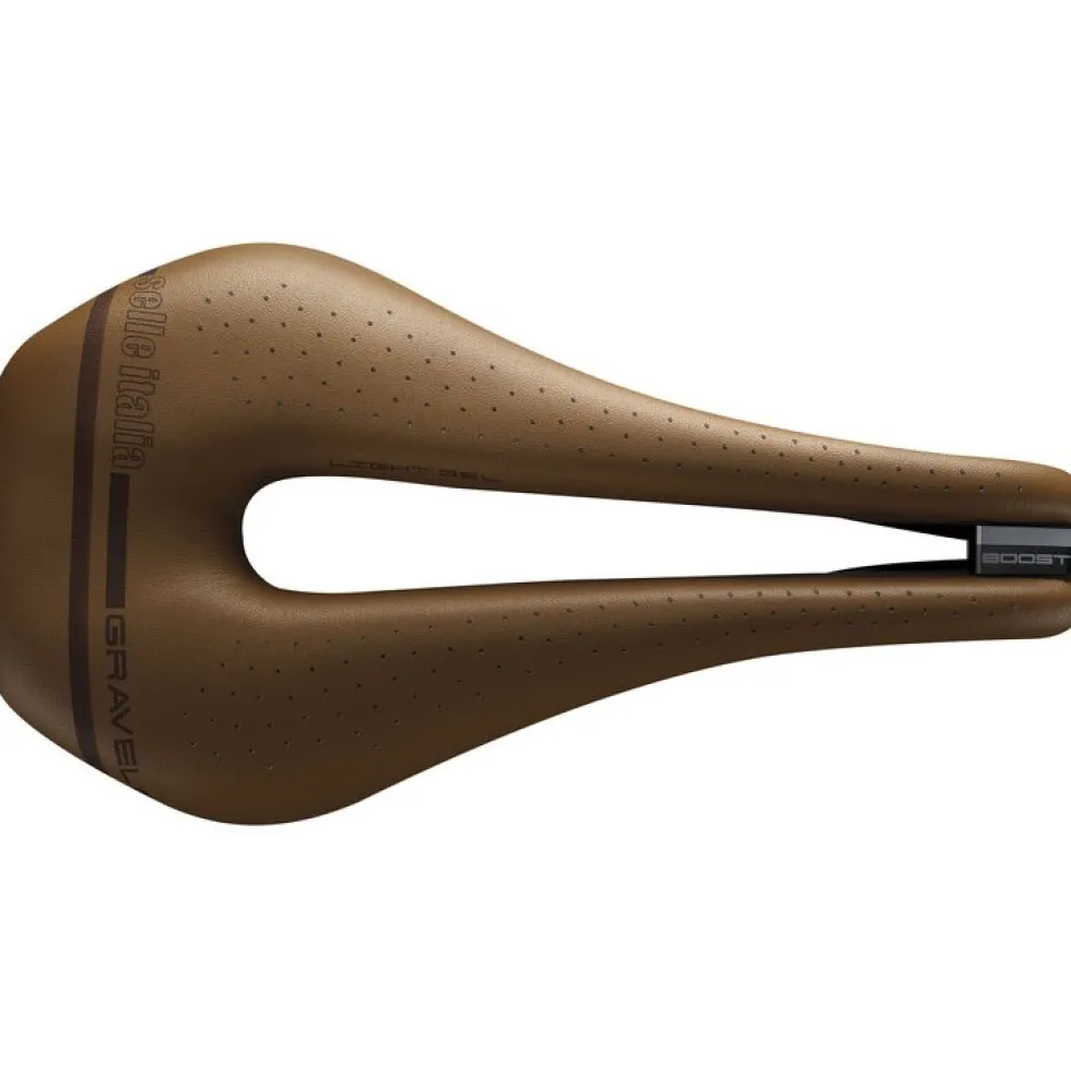Selle Italia Novus Boost Gravel Heritage Saddle - Superflow | TI 316 - L3 | brown