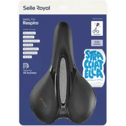 Selle Royal Respiro Stracciatella Zadel - Moderate | Zwart