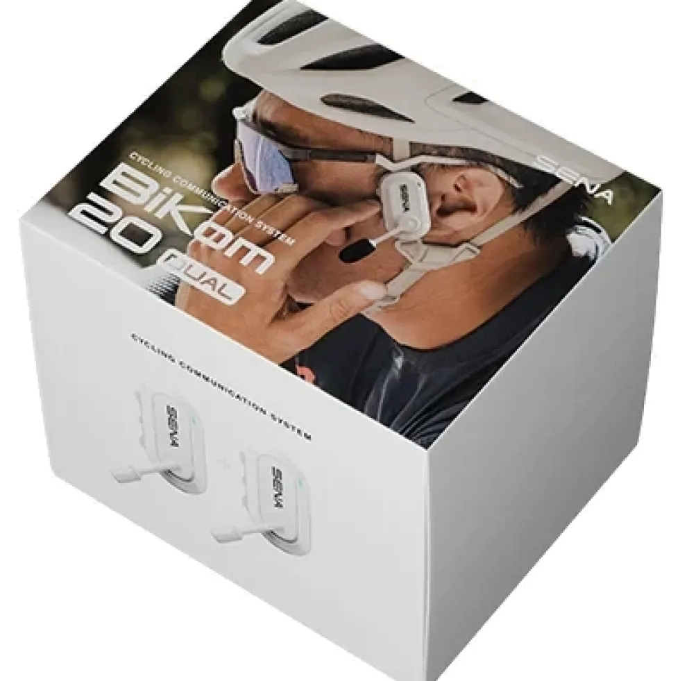 SENA BiKom 20 - Fietscommunicatiesysteem - Wit | Set van 2