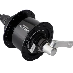 Naven En Freewheel < Shimano Alfine DH-S501 Naafdynamo - Centerlock - QR 9x100mm - zwart