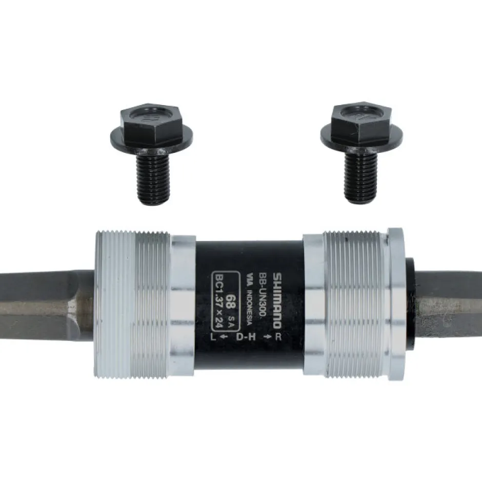 Trapassen < Shimano BB-UN300 Bottom Bracket - BSA 68mm - JIS Square Taper - 115mm (D-H) incl. crank mounting screws
