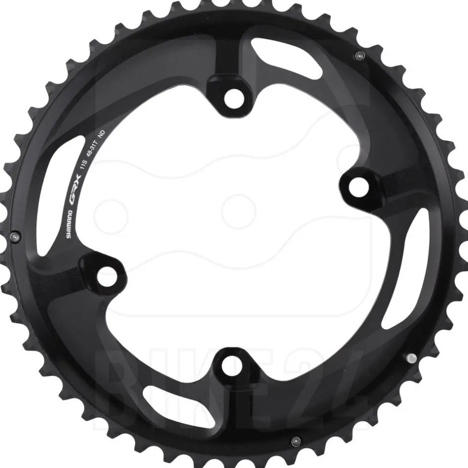 Kettingbladen < Shimano Buitenste Kettingblad voor GRX FC-RX810-2 - 2x11-Voudig - 48 Tanden