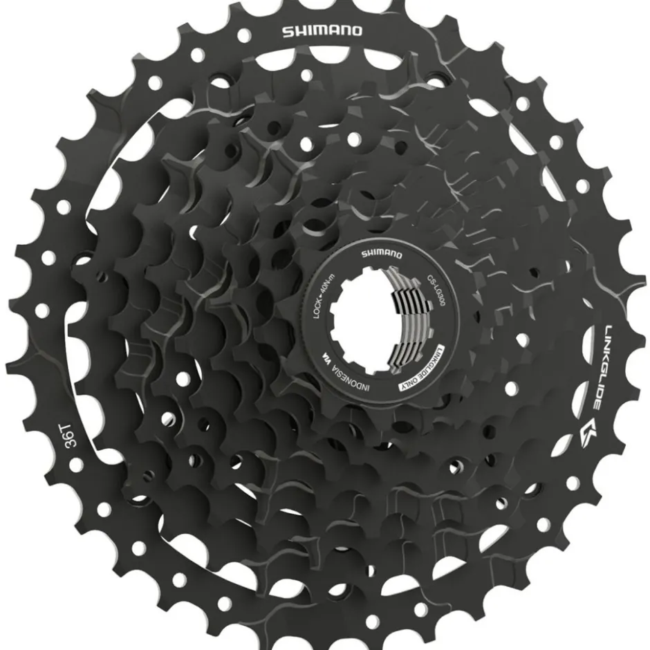 E-Bike Aandrijving|Cassettes < Shimano CS-LG300 Cassette - LinkGlide | 9-voudig - 11-36 Tanden
