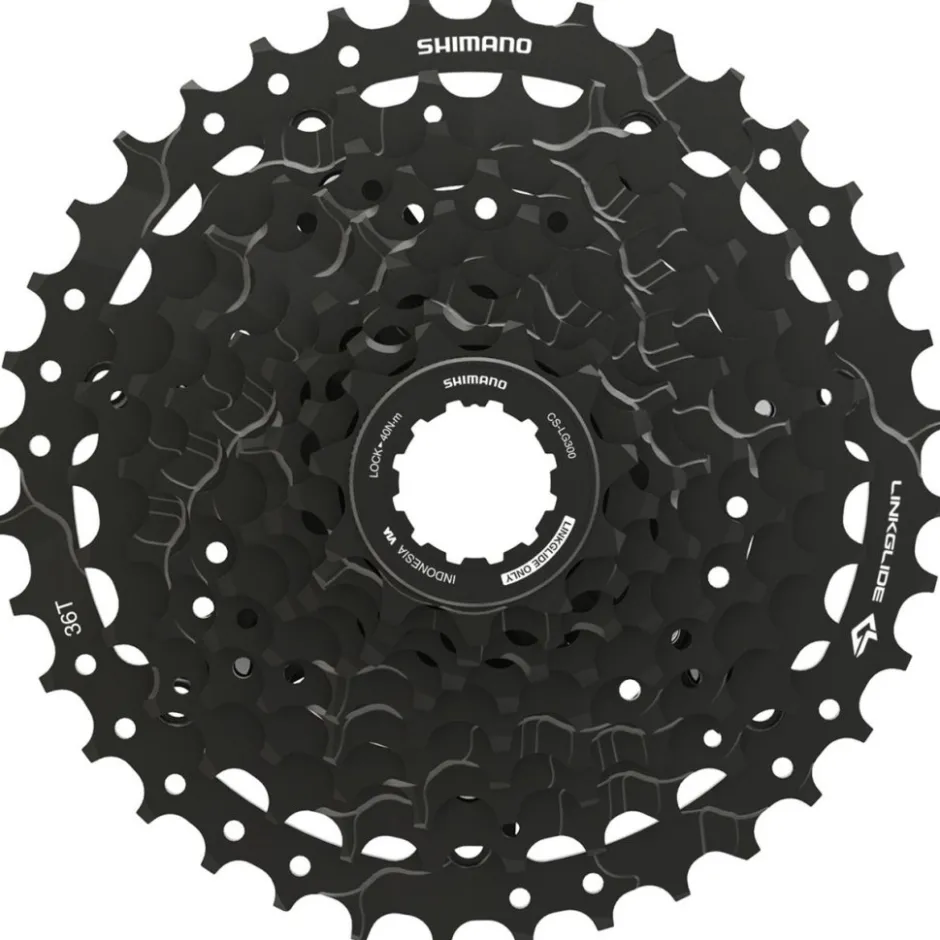 E-Bike Aandrijving|Cassettes < Shimano CS-LG300 Cassette - LinkGlide | 9-voudig - 11-36 Tanden