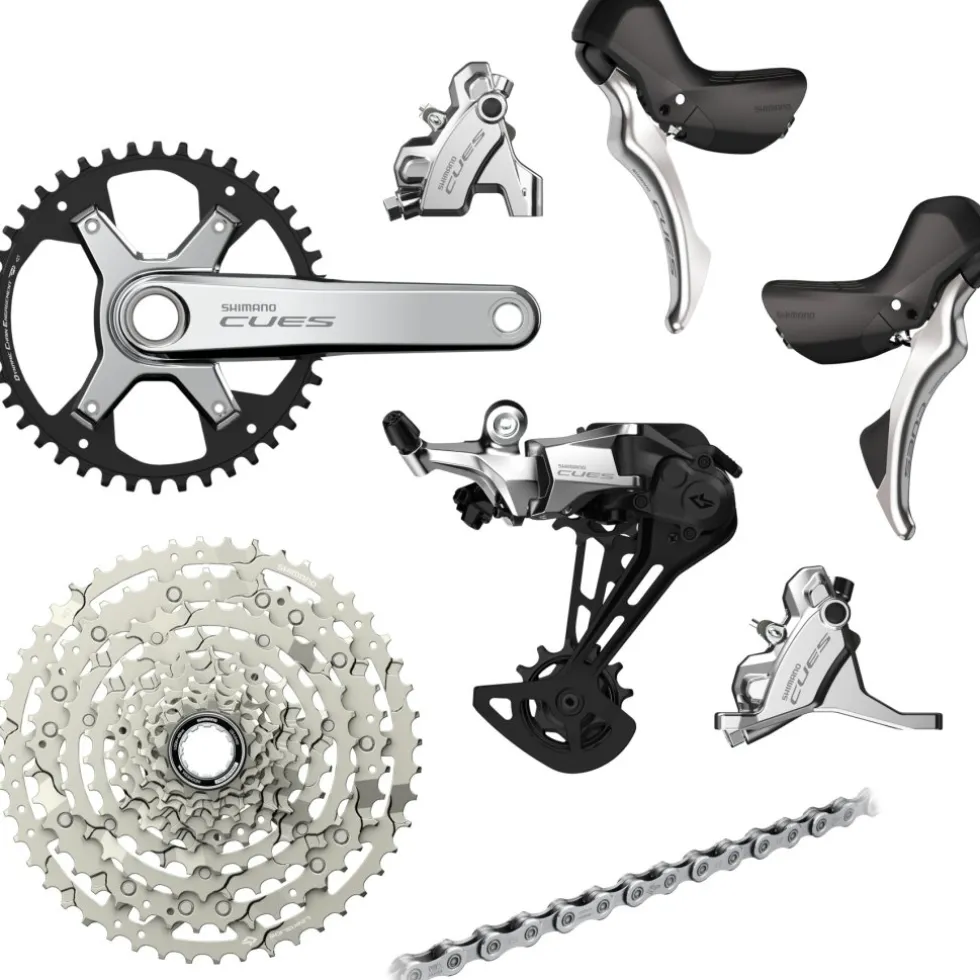 Shimano CUES U6000/U6030 Schakelgroep - 1x10-voudig | Polished Silver Edition - 42 Tanden